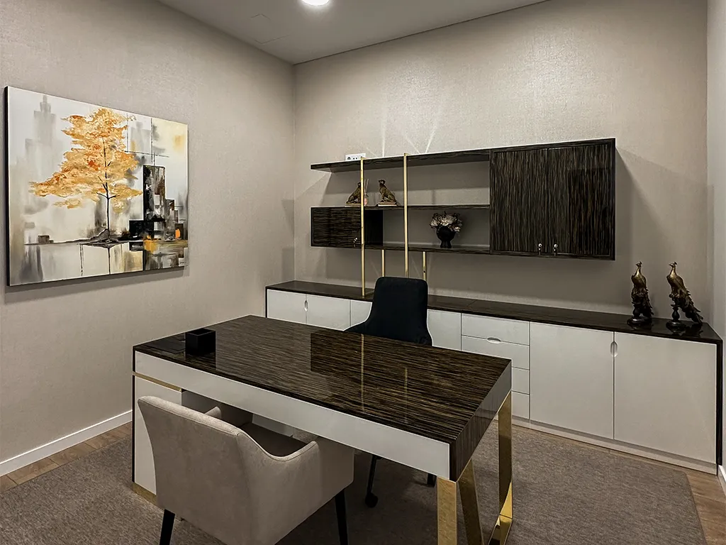 Foto da sala do Gabinete do Grupo Merito Invest