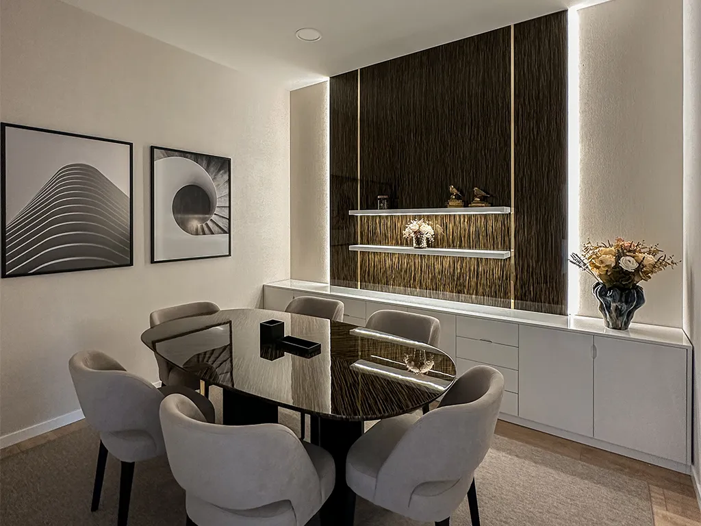 Foto da sala de reuniões pequena do Grupo Merito Invest