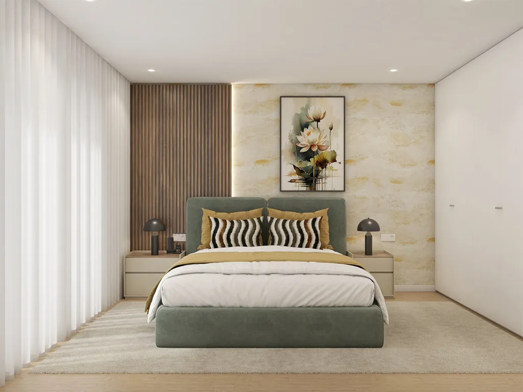 Render de Suite, Aconchegante, Moderna e Luxuosa