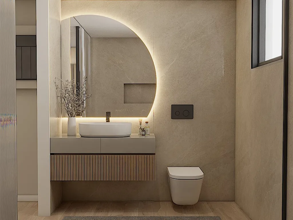 Render WC Suite, Moderna, Minimalista