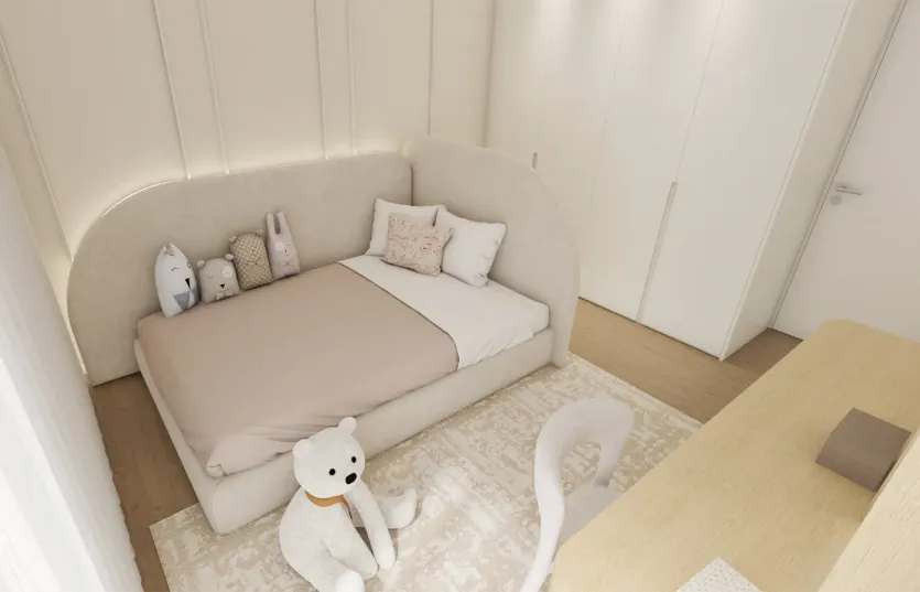 Render de Quarto de Menina