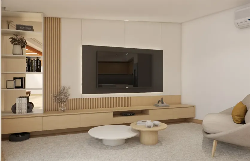 Render de Sala de estar 